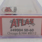 Atlas 49004 N Scale Chicago & North Western SD-60 Diesel Locomotive #8012 w DCC LN/Box
