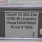 Atlas 40005494 N Scale Chicago & North Western RSD4/5 Diesel Engine #1665 EX/Box