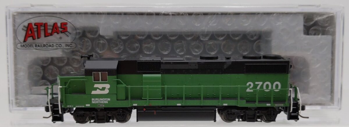 Atlas 40004783 N Burlington Northern GP39-2 Diesel Locomotive #2700 w/ DCC/Sound EX/Box