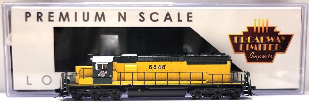Broadway Limited 7955 N C&NW EMD SD40-2 Diesel Locomotive #6848 w/ Sound/DC/DCC EX/Box