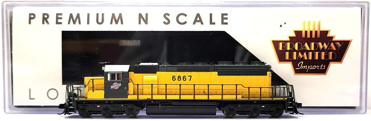 Broadway Limited 7956 N C&NW EMD SD40-2 Diesel Locomotive - Sound/DC/DCC #6867