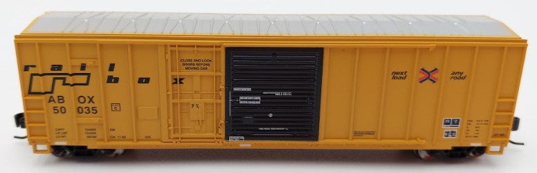 Athearn ATH24585 N Scale Railbox 50' FMC Ex-Post Combo Door Box Car #50035 EX/Box