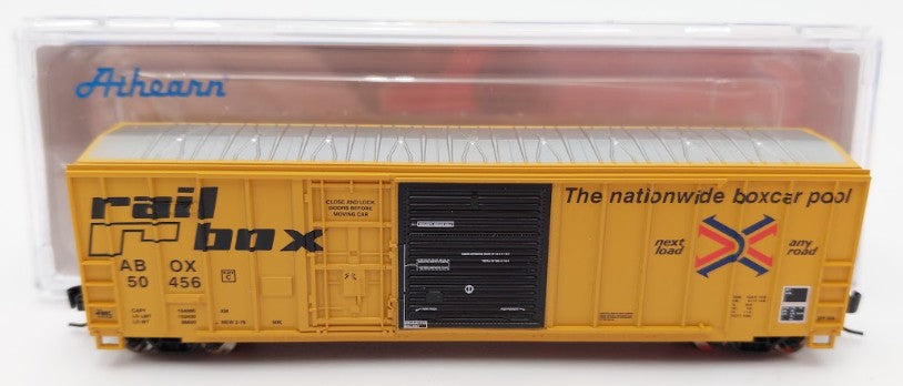 Athearn ATH24584 N Scale Railbox 50' FMC Ex-Post Combo Door Box Car #50456 EX/Box