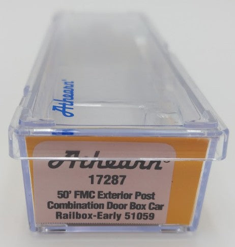 Athearn 17287 N Scale Early RailBox 50' FMC Combo Door Boxcar #51059