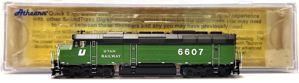 Athearn 22355 N Utah Railway EMD F45 Diesel Locomotive #6607 w/ DCC & Sound LN/Box
