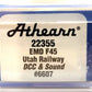 Athearn 22355 N Utah Railway EMD F45 Diesel Locomotive #6607 w/ DCC & Sound LN/Box