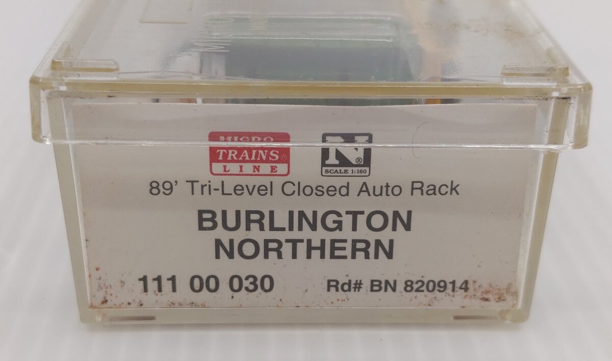 Micro-Trains 11100030 N BN 89' Tri-Level Closed Auto Rack #820914 EX/Box