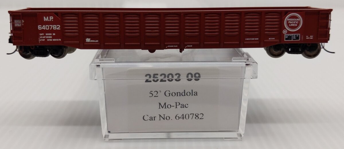Trainworx Inc 25203-09 N Scale Mo-Pac 52' Gondola #640782 LN/Box