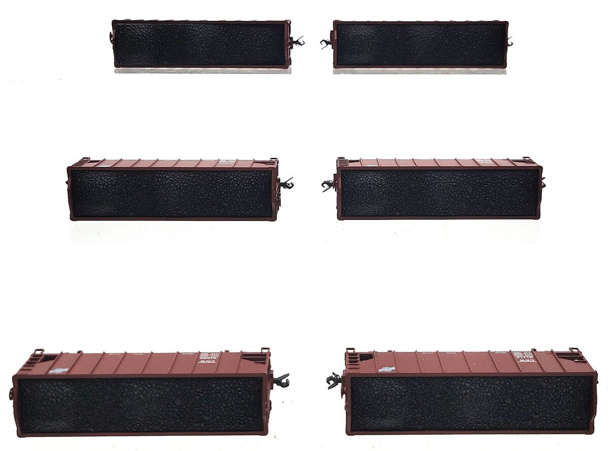 Broadway Limited 3123 N C&NW Class H2A 3-Bay Hopper w/Load Set A (Pack of 6) LN/Box