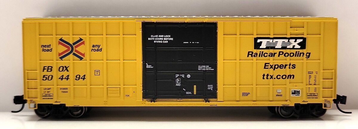 ExactRail EN-50701-27 N Scale TTX 50' Hy-Cube Box Car #504494 LN/Box