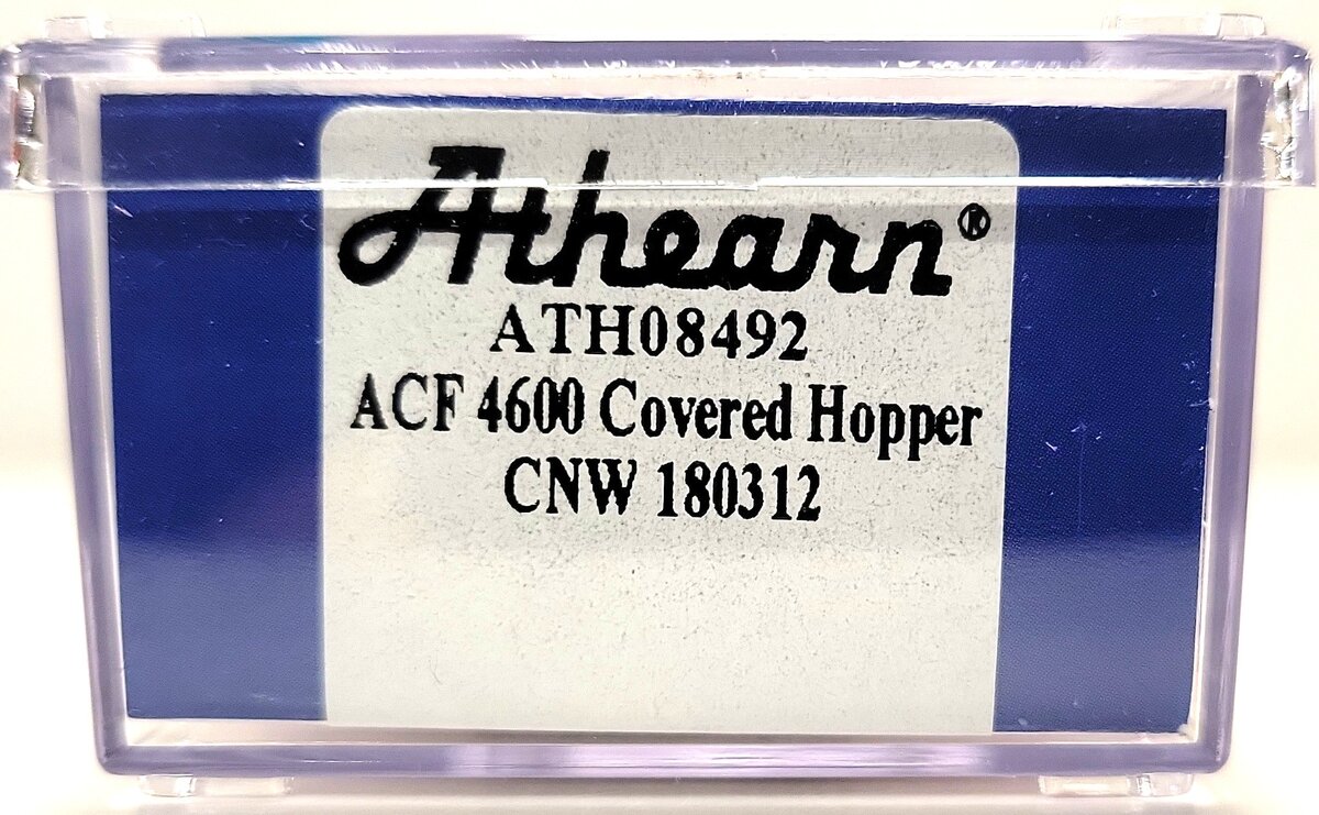 Athearn 08492 N Scale Chicago & Northwestern ACF 4600 Covered Hopper #180312 MT/Box