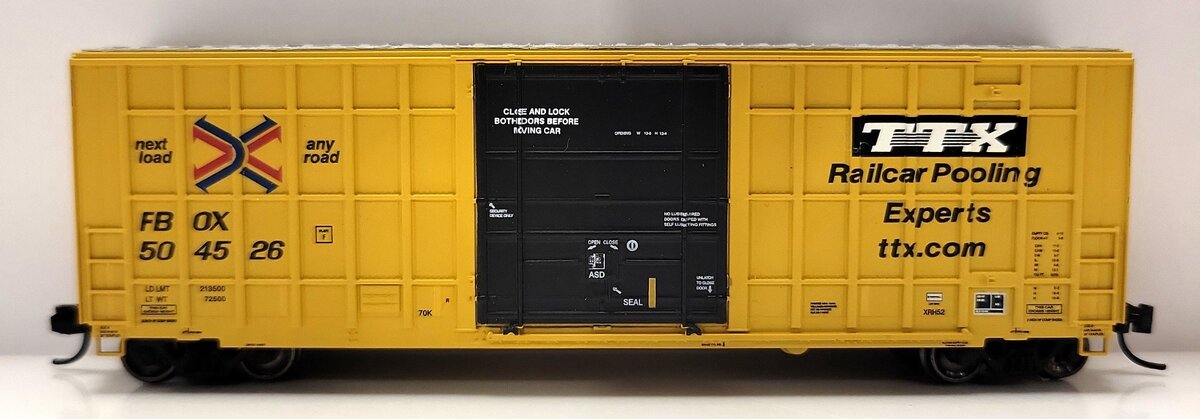 ExactRail EN-50701-30 N Scale TTX 50' Hy-Cube Box Car #504526 LN/Box