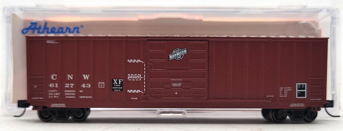 Athearn 23600 N Chicago and North Western 50' Berwick Box #612743 LN/Box