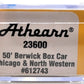 Athearn 23600 N Chicago and North Western 50' Berwick Box #612743 LN/Box