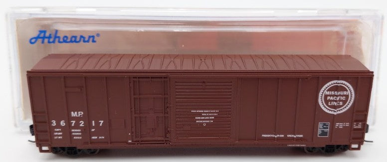 Athearn 17284 N Scale Missouri Pacific 50' FMC Combo Door Boxcar #367217