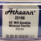 Athearn 22108 N Scale Missouri Pacific 65' Mill Gondola #5124 LN/Box