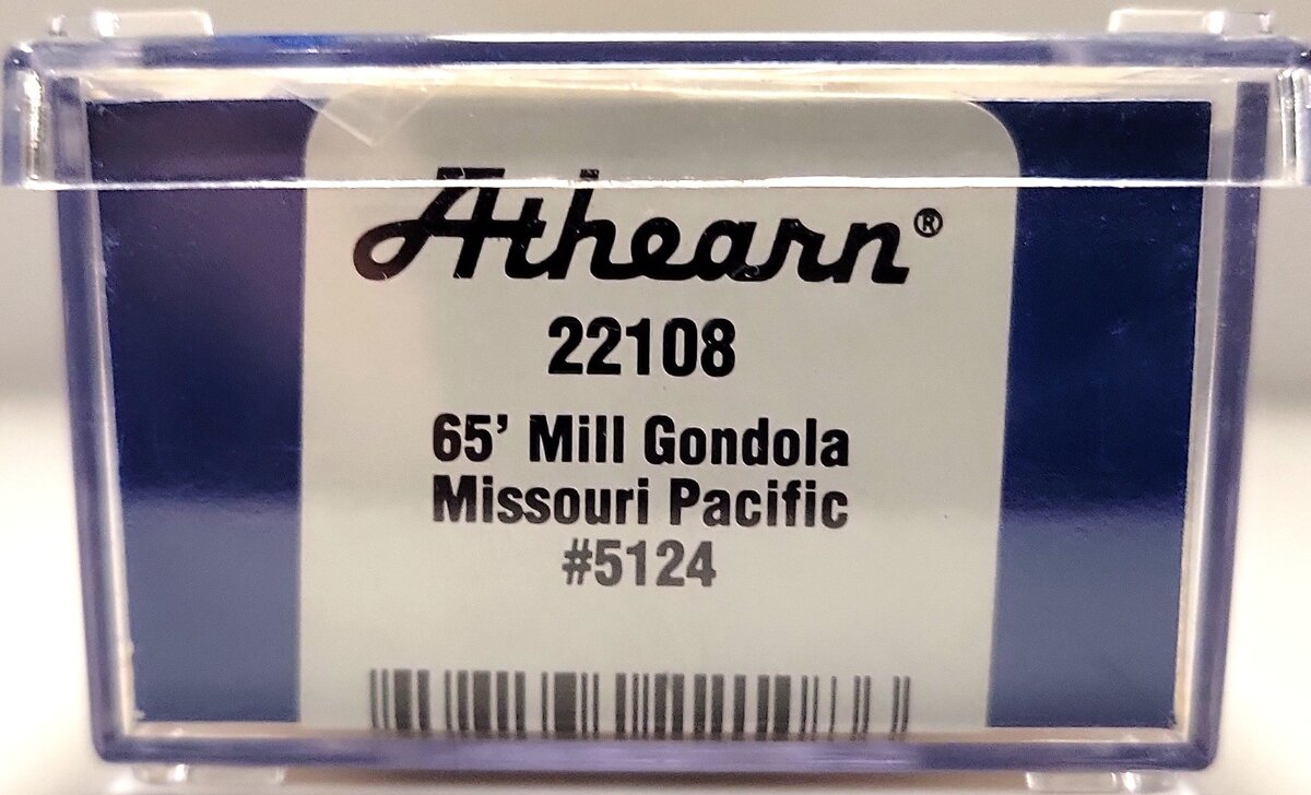 Athearn 22108 N Scale Missouri Pacific 65' Mill Gondola #5124 LN/Box