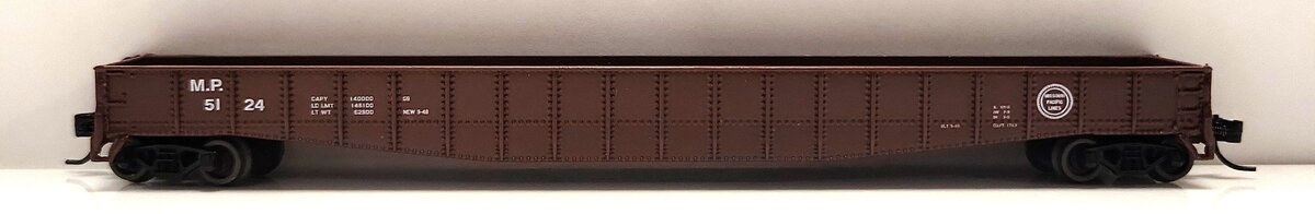 Athearn 22108 N Scale Missouri Pacific 65' Mill Gondola #5124 LN/Box