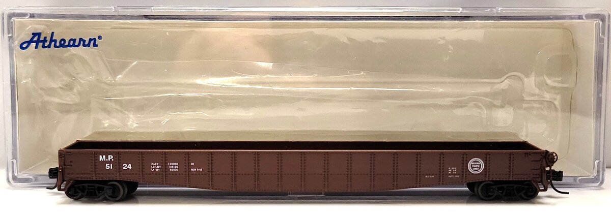 Athearn 22108 N Scale Missouri Pacific 65' Mill Gondola #5124 LN/Box
