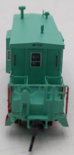 Bluford Shops 21060 N MP-UP MOW Green Short Body, Bay Window Caboose #7501 LN/Box