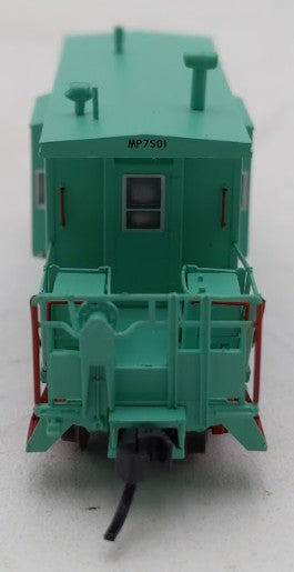 Bluford Shops 21060 N MP-UP MOW Green Short Body, Bay Window Caboose #7501 LN/Box