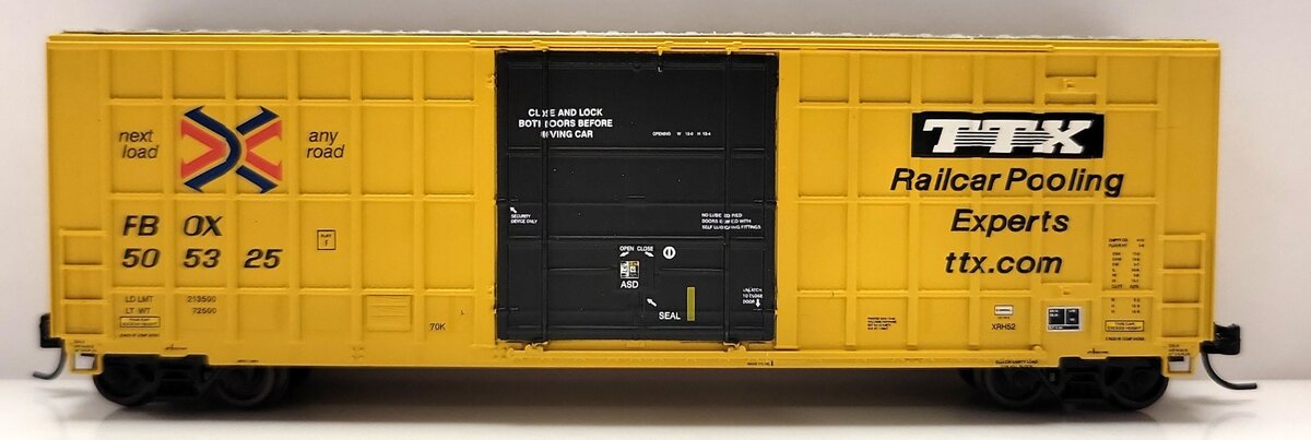 ExactRail EN-50701-4 N TTX Trinity 6275 Cu. Ft. Plug Door Boxcar #505325 LN/Box