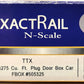 ExactRail EN-50701-4 N TTX Trinity 6275 Cu. Ft. Plug Door Boxcar #505325 LN/Box