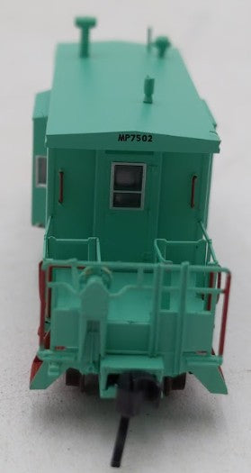 Bluford Shops 21061 N MP-UP MOW Green Short Body, Bay Window Caboose #7502 LN/Box