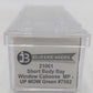 Bluford Shops 21061 N MP-UP MOW Green Short Body, Bay Window Caboose #7502 LN/Box