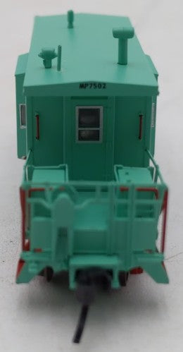 Bluford Shops 21061 N MP-UP MOW Green Short Body, Bay Window Caboose #7502 LN/Box