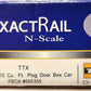 ExactRail EN-50701-5 N Scale TTX Trinity 6275 Cu. Ft. Plug Door Box Car #505355 LN/Box