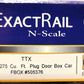 ExactRail EN-50701-6 N TTX Trinity 6275 Cu. Ft. Plug Door Box Car #505376 LN/Box