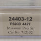 Trainworx Inc 24403-12 N Missouri Pacific PS2-CD Covered Hopper #712152 LN/Box