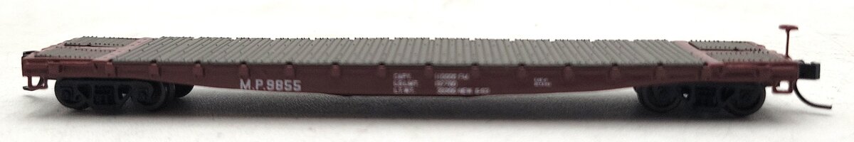 Athearn 10857 N Scale Missouri Pacific 63' Flatcar #9855 LN/Box