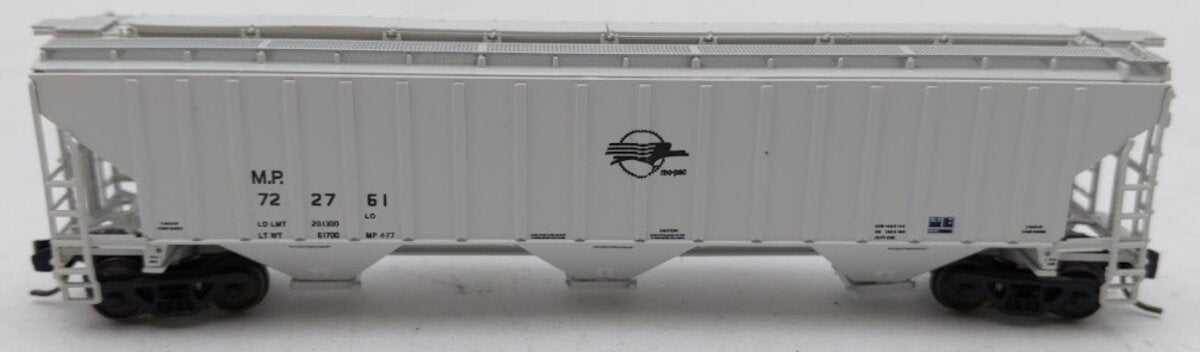 InterMountain 653116-02 N Scale Missouri Pacific 3 Bay Rib-Sided Hopper #722761 EX/Box