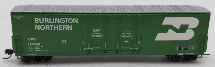Atlas 50002287 N Burlington Northern Evans 53' Double Plug-Door Boxcar #750022 LN/Box