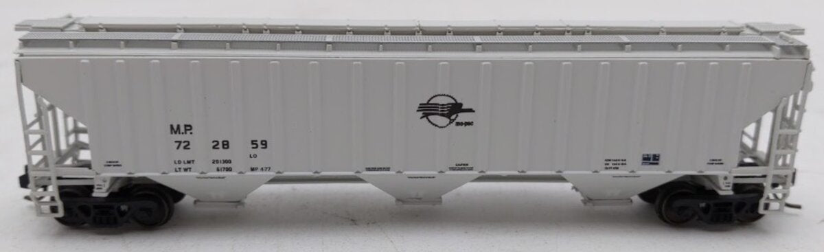 InterMountain 653116-03 N Scale Missouri Pacific 3 Bay Rib-Sided Hopper #722859 LN/Box