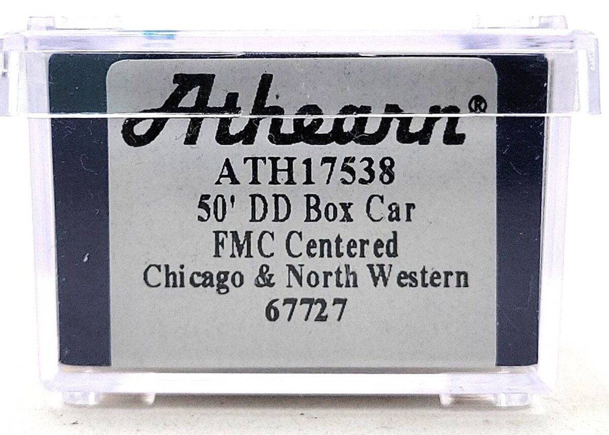 Athearn 17538 N Chicago & North Western 50' FMC Double Door Boxcar #67727 EX/Box