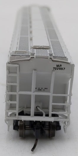 InterMountain 653116-04 N Scale Missouri Pacific 3 Bay Rib-Sided Hopper #722997 EX/Box