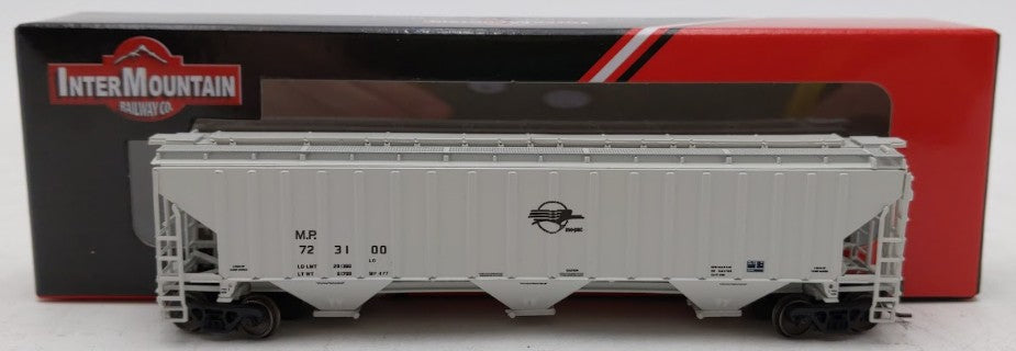 InterMountain 653116-06 N Scale Missouri Pacific 3 Bay Rib-Sided Hopper #723100 LN/Box