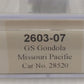 Trainworx Inc. 2603-07 N Scale Missouri Pacific GS Gondola #28520 EX/Box