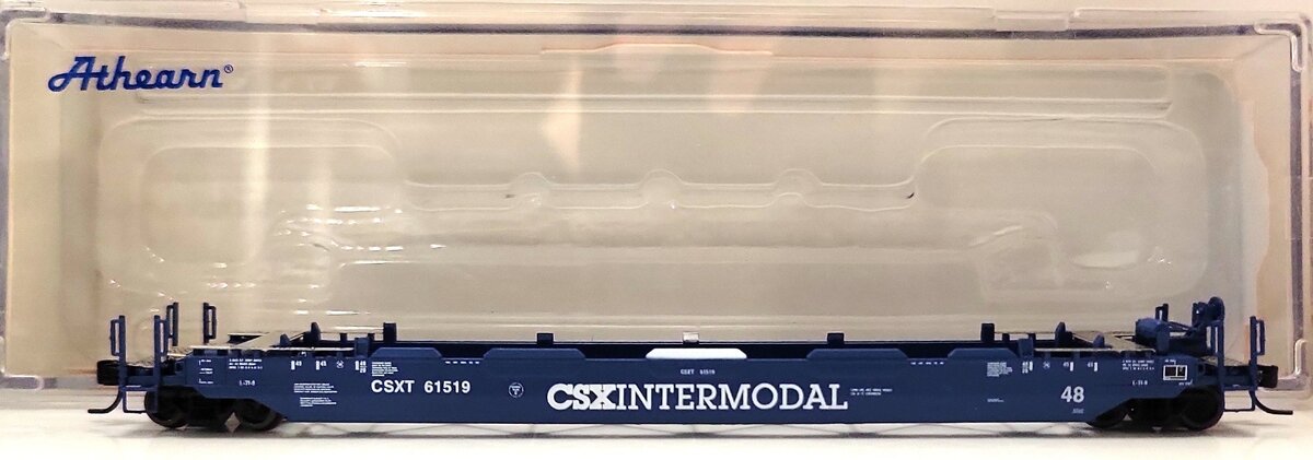 Athearn 17206 N CSXT Husky Stack Well Car #61519 LN/Box