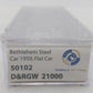 Wheels of Time 50102 N Scale Denver & Rio Grande Western 53'6' Flatcar #21000