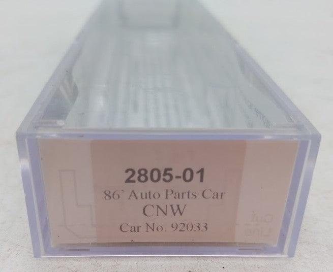 Trainworx Inc. 2805-01 N Scale Chicago & North Western 86' Auto Parts Car #92033 EX/Box
