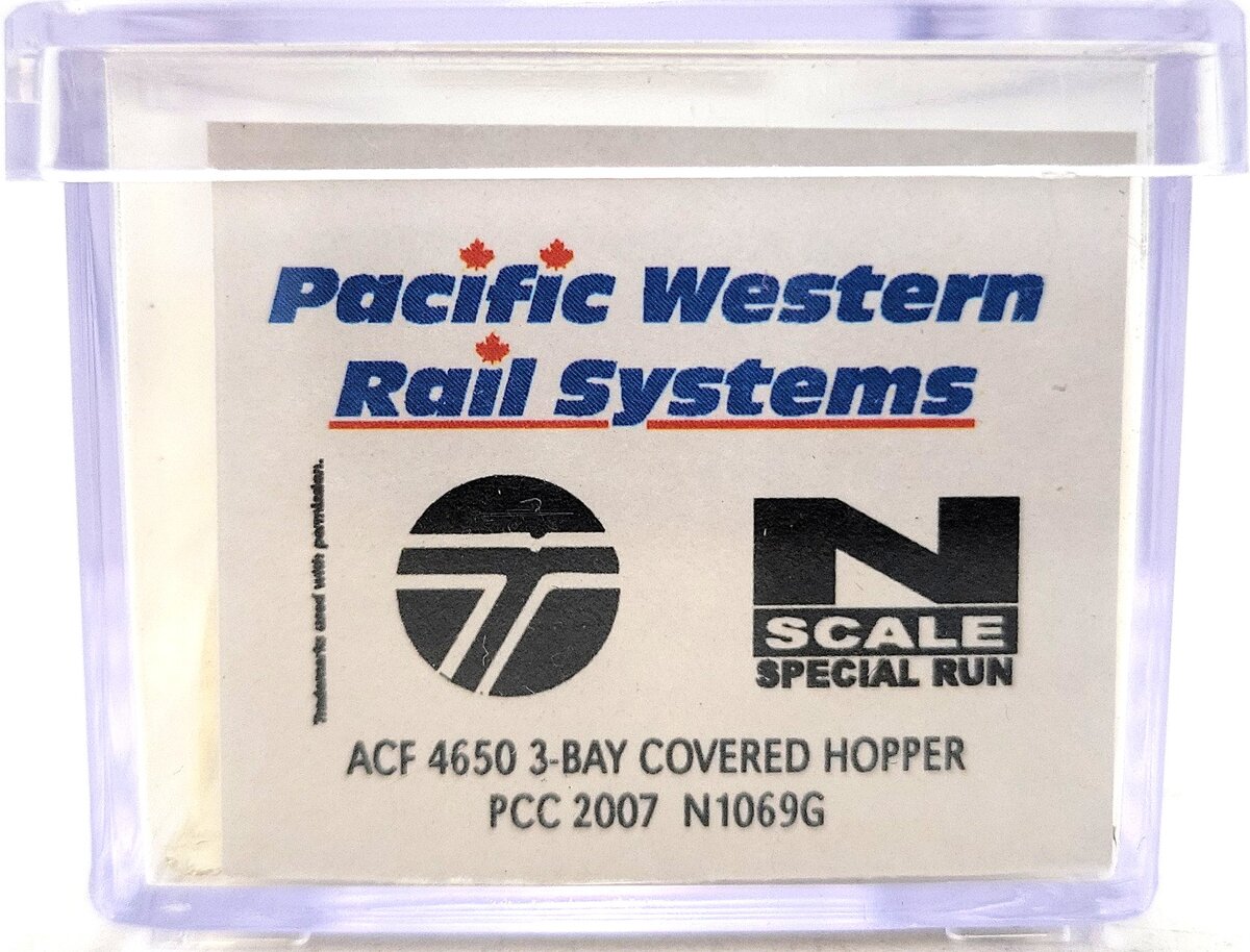 InterMountain N1069G N Scale ACF 4650 3 Bay Covered Hopper #PCC2007 LN/Box