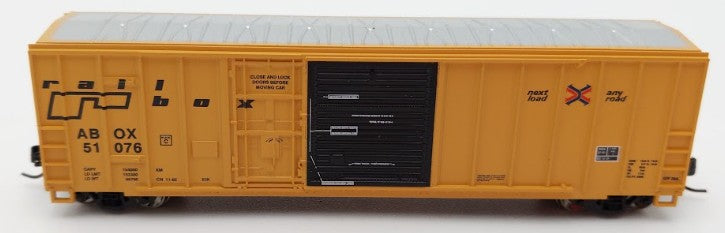 Athearn 24230 N Scale Railbox 50' FMC Exterior Post Combo Door Box Car #51076 EX/Box