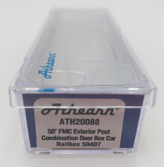 Athearn ATH20088 N Scale Railbox 50' FMC Ex-Post Combo Door Box Car #50407 LN/Box