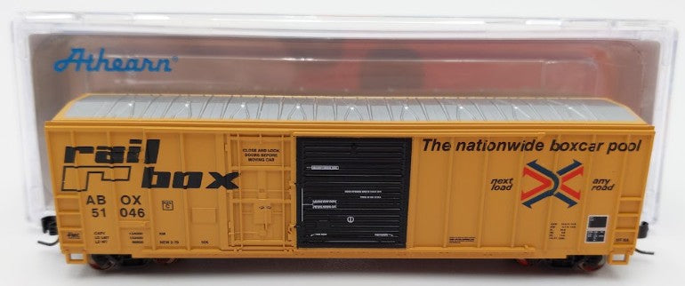 Athearn ATH20081 N Scale Railbox 50' FMC Ex-Post Combo Door Box Car #51046 EX/Box