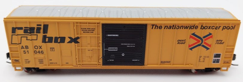 Athearn ATH20081 N Scale Railbox 50' FMC Ex-Post Combo Door Box Car #51046 EX/Box