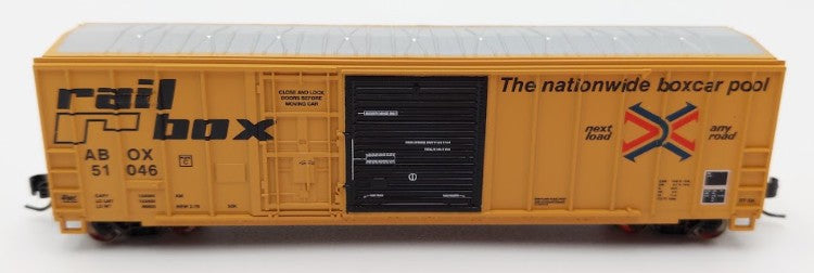 Athearn ATH20081 N Scale Railbox 50' FMC Ex-Post Combo Door Box Car #51046 EX/Box